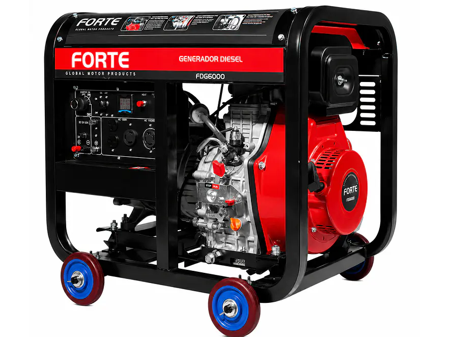 Planta Eléctrica Diésel 5.5Kva  FORTE FDG6000 120/240V Monofásica - Foto 1 | aztools.co
