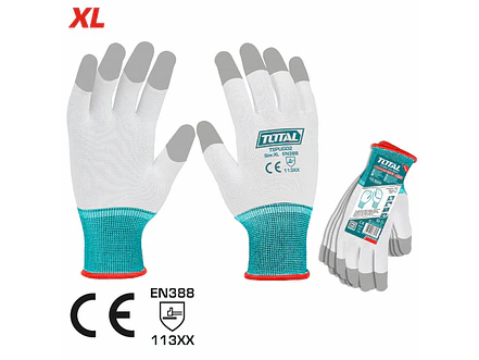 Guantes de Poliuretano PU XL TOTAL 12 Pares Precisión - TSPUG02 - Envío a todo Colombia | aztools.co