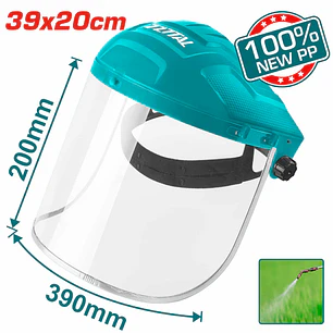 Careta para Esmerilar Visor Policarbonato Super TOTAL - TSP631
