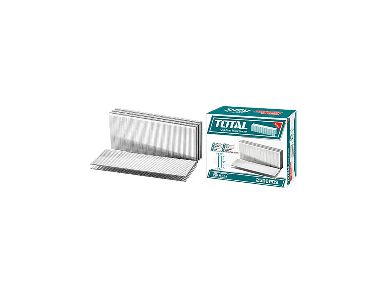 Grapas 40mm para Grapadora Neumática TOTAL 2500 pzs - TAC918402 - Foto 1 | aztools.co