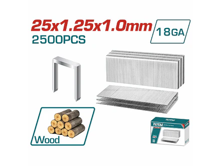 Grapas 40mm para Grapadora Neumática TOTAL 2500 pzs - TAC918402 - Foto 3 | aztools.co