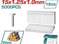 Clavillos 30mm Calibre 18 TOTAL 5000 pzs Pasa Neumática/20V - TAC918301 - Miniatura 2 | aztools.co