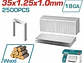 Grapas 25mm para Grapadora Neumática TOTAL 2500 pzs - TAC918252 - Miniatura 3 | aztools.co