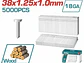 Clavillos 40mm Calibre 18 TOTAL 5000 pzs Neumática / 20V - TAC918401 - Miniatura 2 | aztools.co