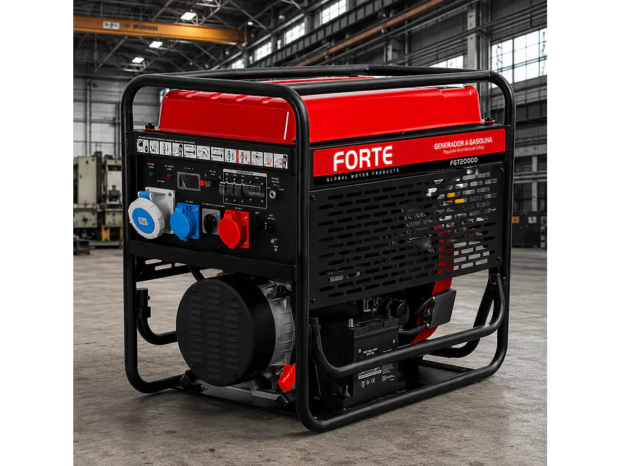 Planta Eléctrica Gasolina 19kW 35HP Trifásica - FORTE  FGT20000 - Foto 2 | aztools.co