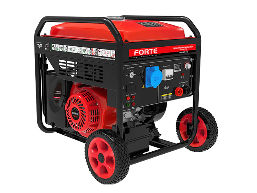 Motosoldador Inverter Gasolina 15HP 4kW / 4000 Watts 120V/240V - FORTE WGI6500 - Envío a todo Colombia | aztools.co
