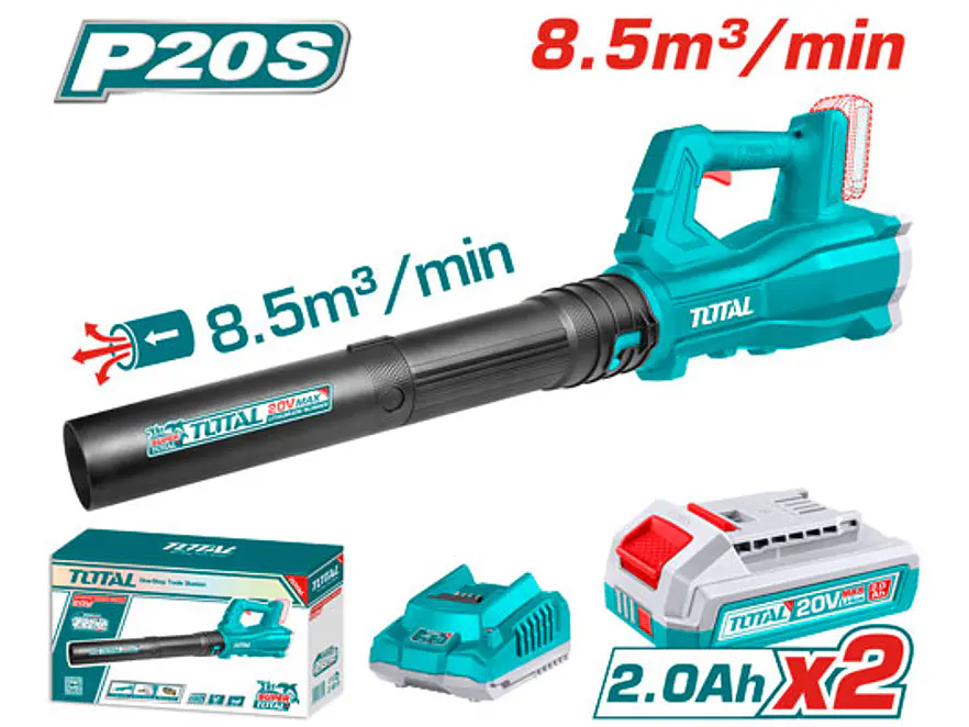 SOPLADORA INALAMBRICA 20V INCLUYE 2 BATERIA 2.0AH Y CARGADOR TOTAL (UTABLI203232) - Envío a todo Colombia | aztools.co