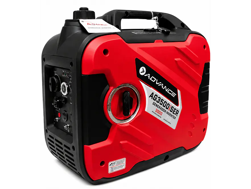 Planta Eléctrica Portátil Inverter ADVANCE AG3500ISER 3200W Gasolina - Foto 2 | aztools.co