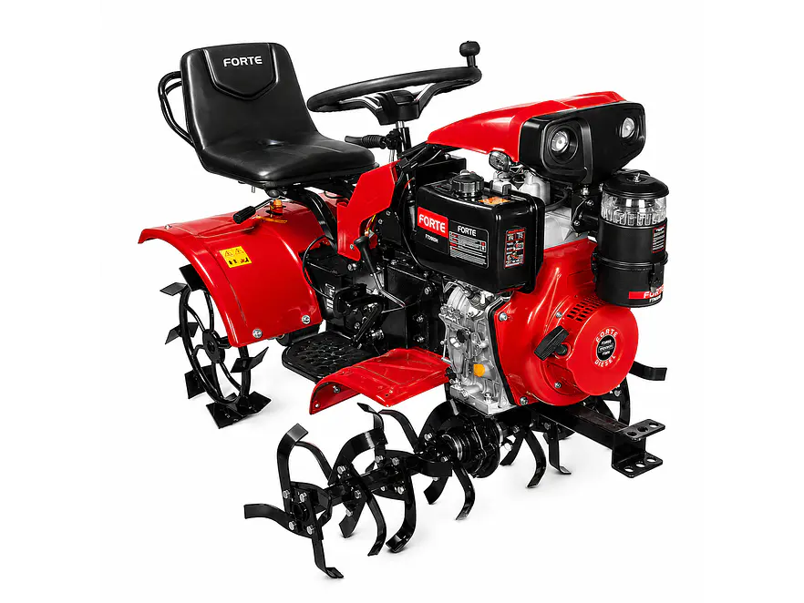 Minitractor Motoazada FORTE FTD001 | 12 HP | Ancho de Labranza 105 cm | Arranque Eléctrico - Foto 2 | aztools.co