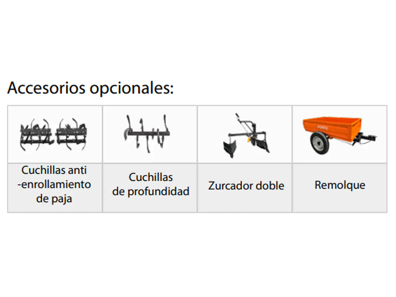 Minitractor Motoazada FORTE FTD001 | 12 HP | Ancho de Labranza 105 cm | Arranque Eléctrico - Foto 3 | aztools.co