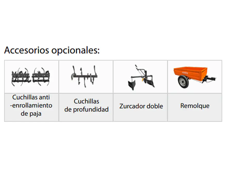 Minitractor Motoazada FORTE FTD001 | 12 HP | Ancho de Labranza 105 cm | Arranque Eléctrico - Foto 3 | aztools.co