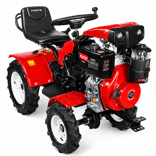 Mini tractor Motoazada con remolque FORTE FTD001-TR | 12 HP | Arranque Eléctrico