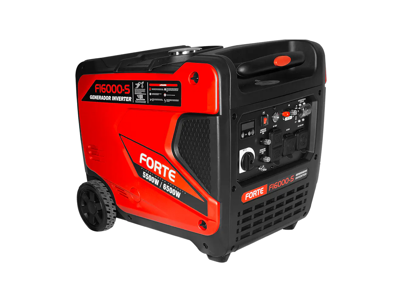 Planta Eléctrica Inverter Gasolina 6500 Watts / 6.5 kW FORTE FI6000-S - Foto 2 | aztools.co