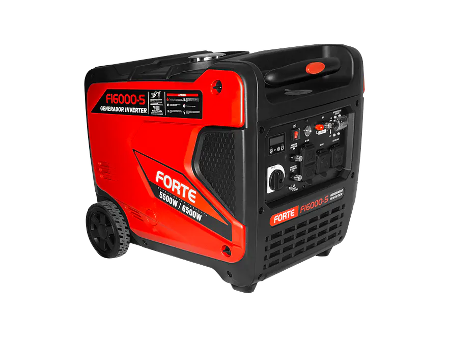 Planta Eléctrica Inverter Gasolina 6500 Watts / 6.5 kW FORTE FI6000-S - Foto 2 | aztools.co