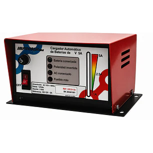 Cargador Automático de Baterías 12V 5A para Planta Eléctrica