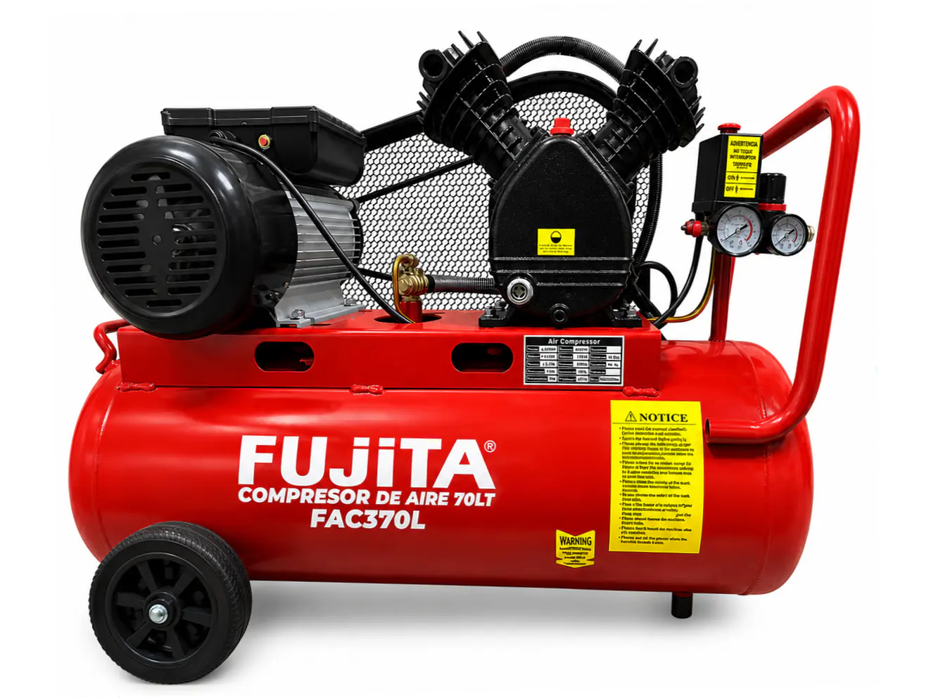 Compresor de Aire 3.0 HP 70L Fujita FAC370L - Envío a todo Colombia | aztools.co