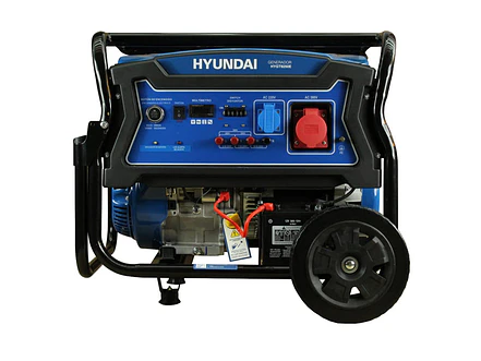 Planta Eléctrica Hyundai HYDGT9250E 9000Watts a Gasolina, Trifásica 127/240v - Foto 1 | aztools.co