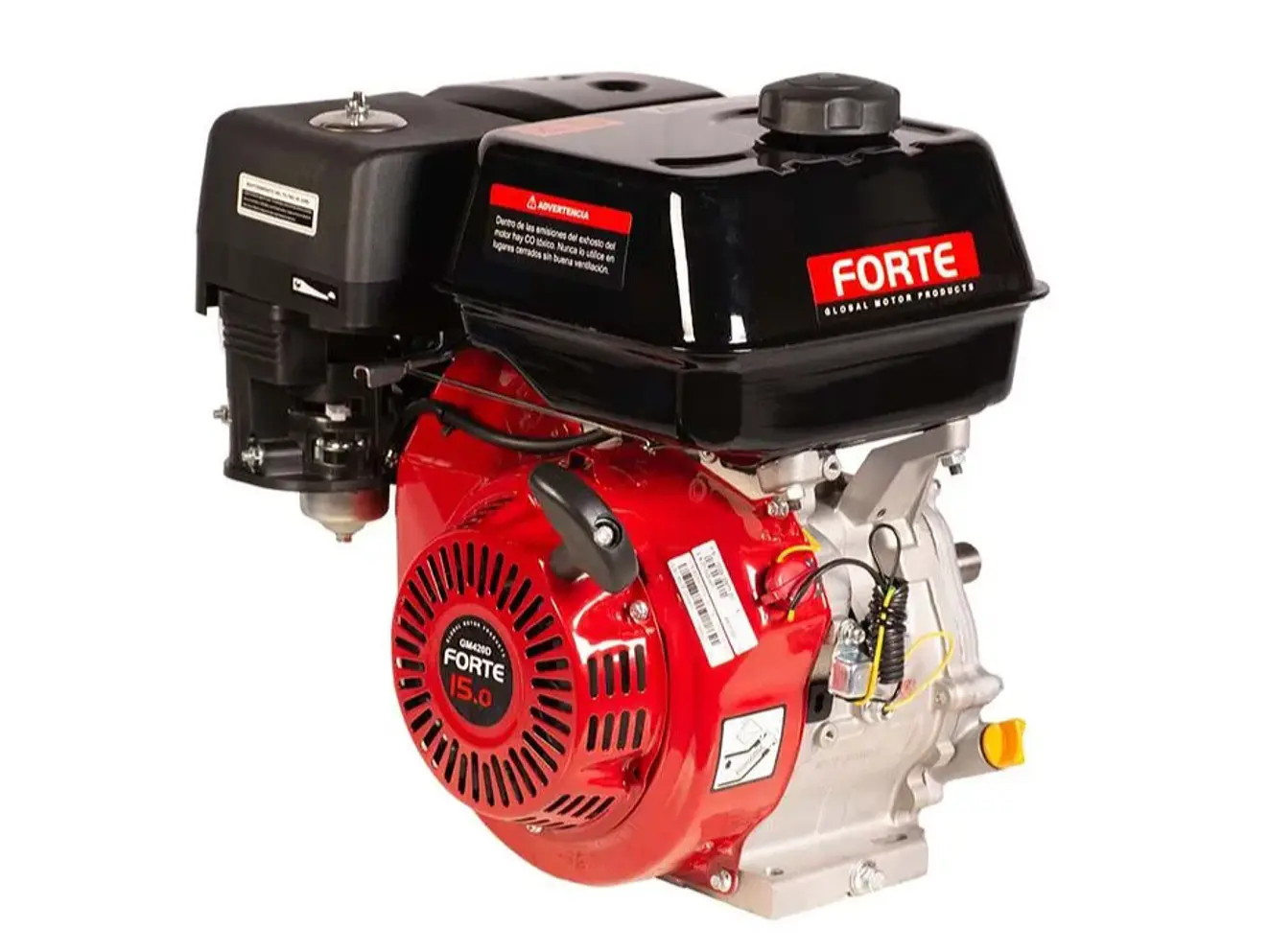 Motor a Gasolina 15HP 420cc FORTE GM420FD Eje de Cuña 1