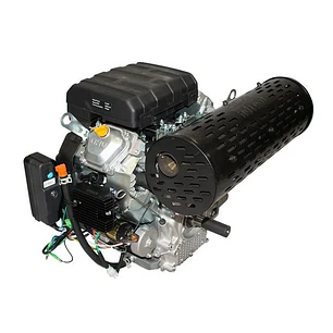 Motor Bicilíndrico a Gasolina 25HP 744cc Eje Roscado 1-1/8