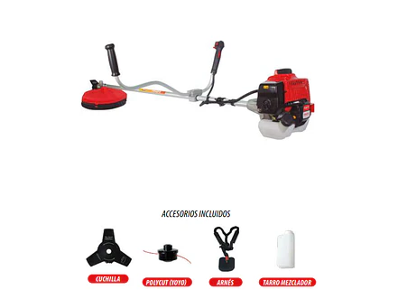Guadaña a Gasolina 43cc 1.3kW FORTE FR43-II Eje Rígido 7500 RPM - Foto 1 | aztools.co