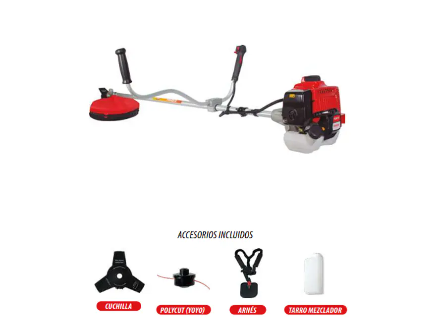 Guadaña a Gasolina 43cc 1.3kW FORTE FR43-II Eje Rígido 7500 RPM - Foto 1 | aztools.co
