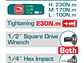 Pistola Impacto Inalámbrica 20V 230Nm TOTAL UTIWLI20236 con Baterías y Copas - Miniatura 2 | aztools.co