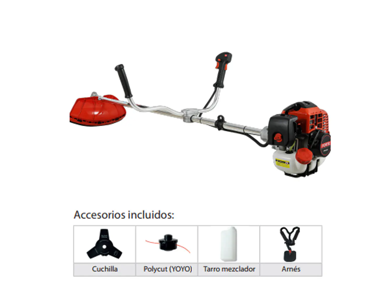 Guadaña a Gasolina 41.5cc 1.5kW FORTE FR-45L Eje Rígido 7500 RPM - Foto 1 | aztools.co