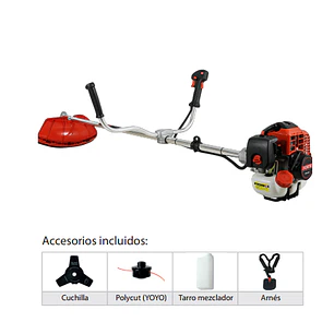 Guadaña a Gasolina 41.5cc 1.5kW FORTE FR-45L Eje Rígido 7500 RPM