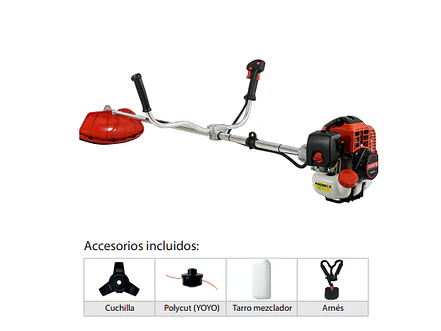 Guadaña a Gasolina 41.5cc 1.5kW FORTE FR-45L Eje Rígido 7500 RPM - Foto 1 | aztools.co
