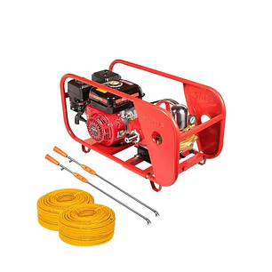 Fumigadora Estacionaria 6.5HP FORTE TF30NEF-GM200K Doble Manguera y Lanza 500 PSI