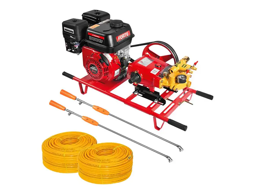 Fumigadora Estacionaria 6.5HP FORTE-ORUS TO30A-GM200K Retorno Automático Doble Manguera 500 PSI - Envío a todo Colombia | aztools.co