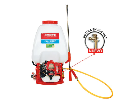 Fumigadora de Espalda a Gasolina 26cc 25L FORTE FS-768F Bomba de Bronce 500 PSI - Foto 3 | aztools.co