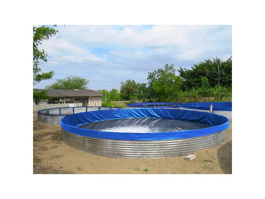 Tanque de Acero Galvanizado 160m³ TPF-161 12m x 1.43m Piscicultura y Agua Potable - Foto 2 | aztools.co