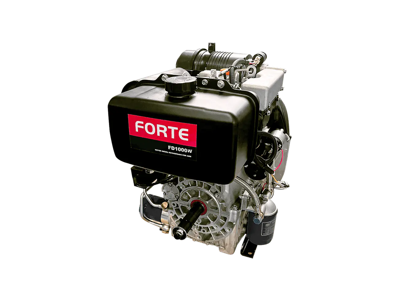 Motor Diésel Bicilíndrico 20HP FORTE FD1000W 997cc Eje Rosca 1 1/4” Arranque Eléctrico - Envío a todo Colombia | aztools.co