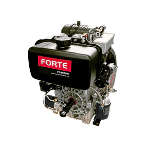 Motor Diésel Bicilíndrico 20HP FORTE FD1000W 997cc Eje Rosca 1 1/4” Arranque Eléctrico