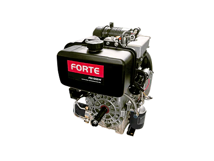 Motor Diésel Bicilíndrico 20HP FORTE FD1000W 997cc Eje Rosca 1 1/4” Arranque Eléctrico - Envío a todo Colombia | aztools.co