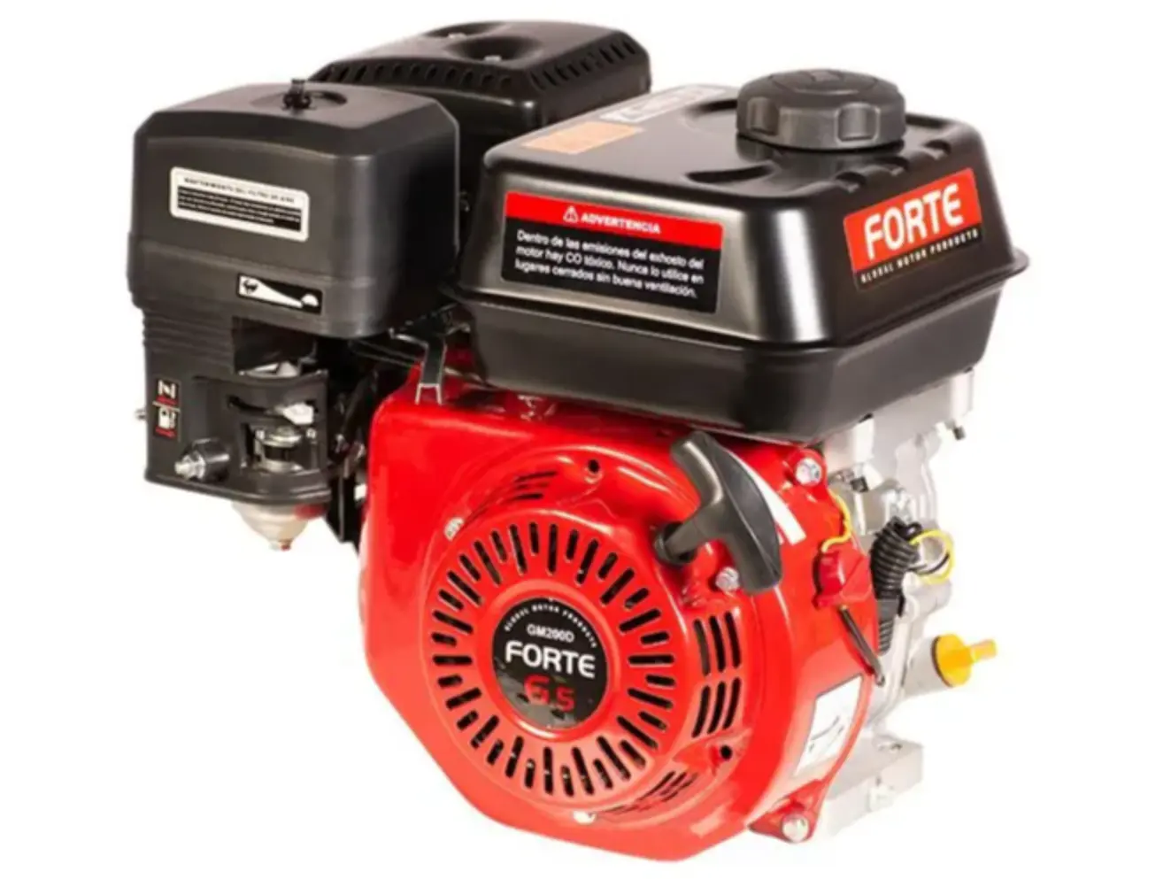 Motor Estacionario a Gasolina 6.5HP FORTE GM200FD-1 196cc Eje Cuña Ø 3/4” - Foto 1 | aztools.co