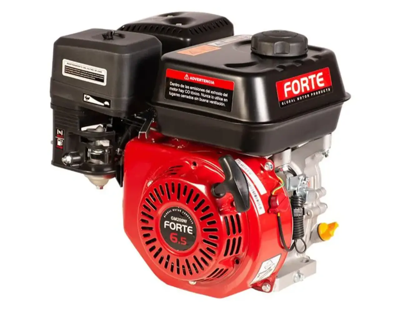 Motor Estacionario a Gasolina 6.5HP FORTE GM200FW-1 196cc Eje Roscado Ø 3/4” - Envío a todo Colombia | aztools.co