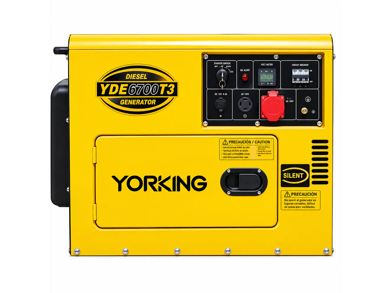 Planta Eléctrica Diésel Trifásica 7kVA YORKING YDE6700T3 Abierta - Foto 1 | aztools.co