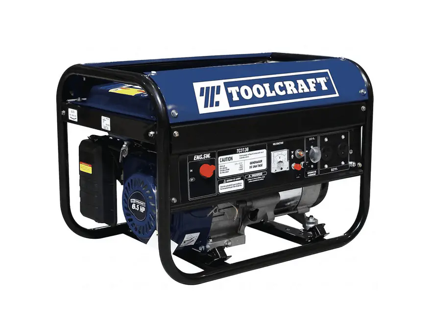 Planta Eléctrica a Gasolina 2500W  Toolcraft TC3136 - Foto 2 | aztools.co
