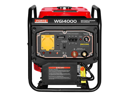 Motosoldador Inverter Gasolina 8HP FORTE 4kW / 4000 Watts Monofásico - FORTE WGI4000 - Foto 2 | aztools.co