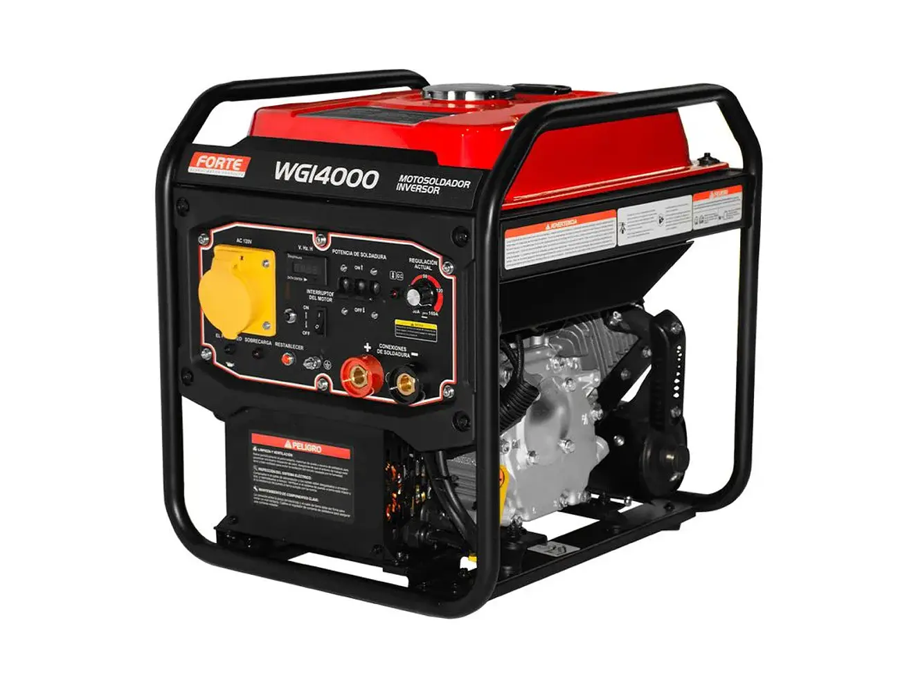 Motosoldador Inverter Gasolina 8HP FORTE 4kW / 4000 Watts Monofásico - FORTE WGI4000 - Foto 3 | aztools.co