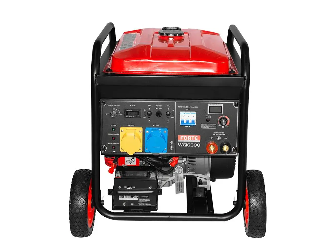 Motosoldador Inverter Gasolina 15HP 4kW / 4000 Watts 120V/240V - FORTE WGI6500 - Foto 2 | aztools.co
