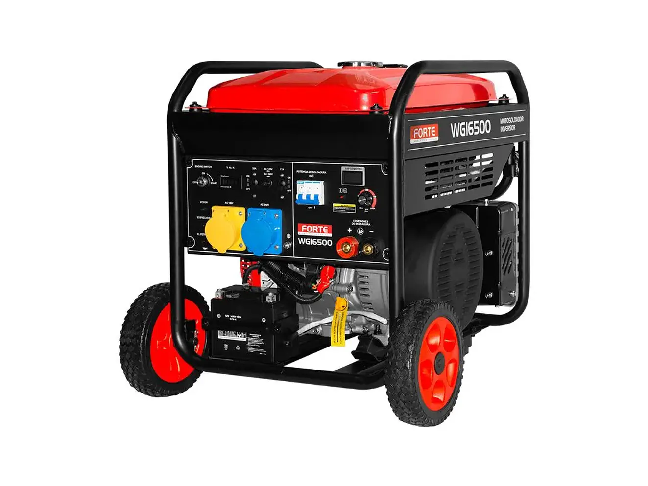 Motosoldador Inverter Gasolina 15HP 4kW / 4000 Watts 120V/240V - FORTE WGI6500 - Foto 3 | aztools.co