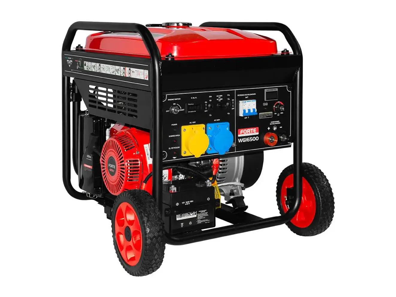 Motosoldador Inverter Gasolina 15HP 4kW / 4000 Watts 120V/240V - FORTE WGI6500 - Foto 1 | aztools.co