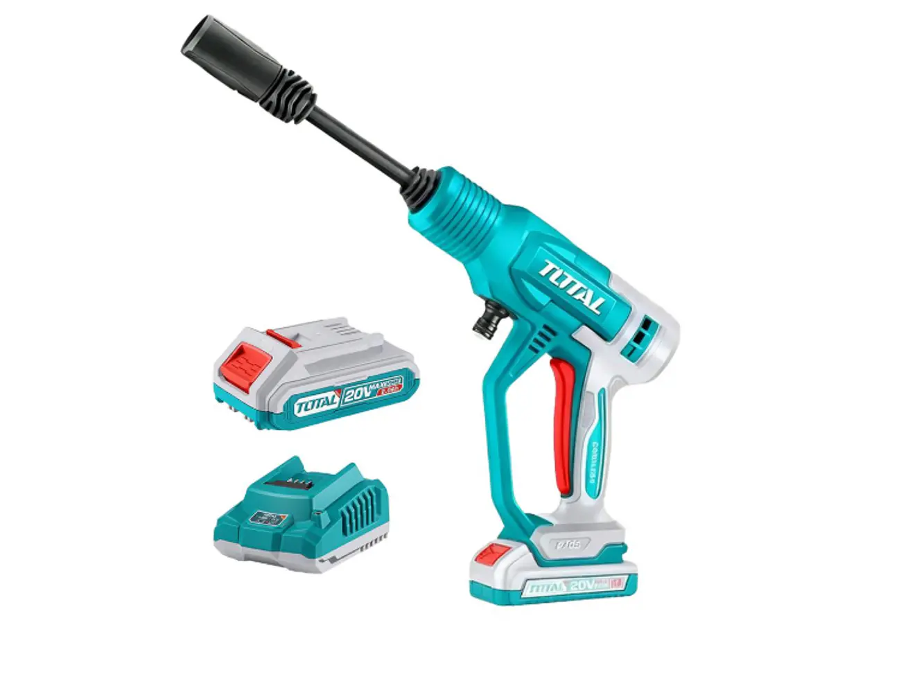 Hidrolavadora Inalámbrica 20V TOTAL UTPWLI20362 Kit 1 Batería 2Ah Cargador 360 PSI - Envío a todo Colombia | aztools.co