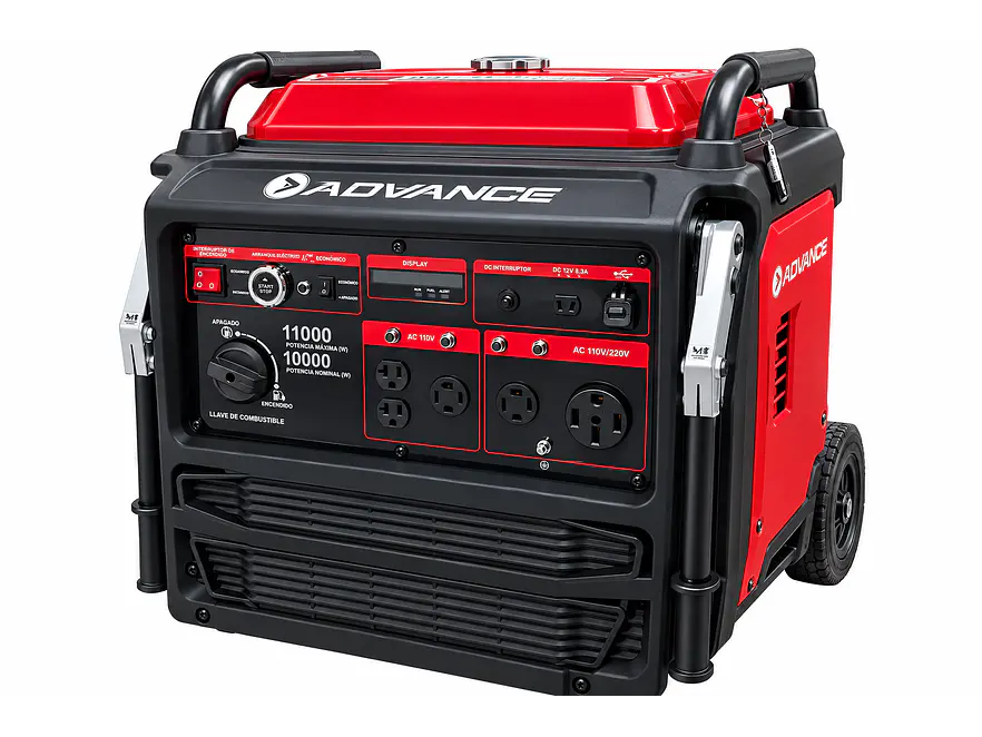 Planta Eléctrica Inverter ADVANCE 11kW / 11000 Watts AG12000iSER Silenciosa 60dB 110V/220V - Foto 1 | aztools.co