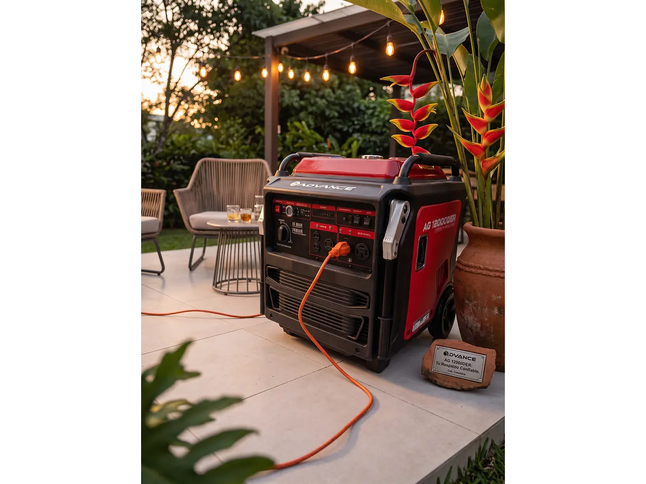 Planta Eléctrica Inverter ADVANCE 11kW / 11000 Watts AG12000iSER Silenciosa 60dB 110V/220V - Foto 6 | aztools.co