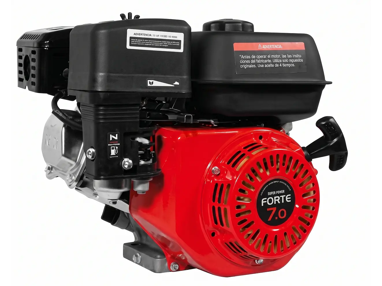 Motor a Gasolina FORTE 7HP GM210FD Eje Cuña 3/4” 210cc 3600 RPM - Envío a todo Colombia | aztools.co