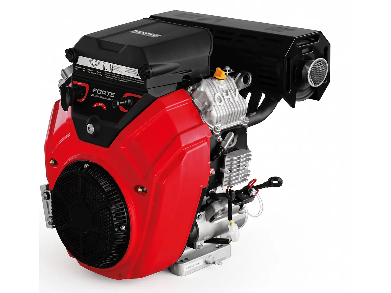 Motor a Gasolina FORTE 35HP GM1000FD Bicilíndrico Eje 1-1/2” 999cc 3600 RPM - Envío a todo Colombia | aztools.co
